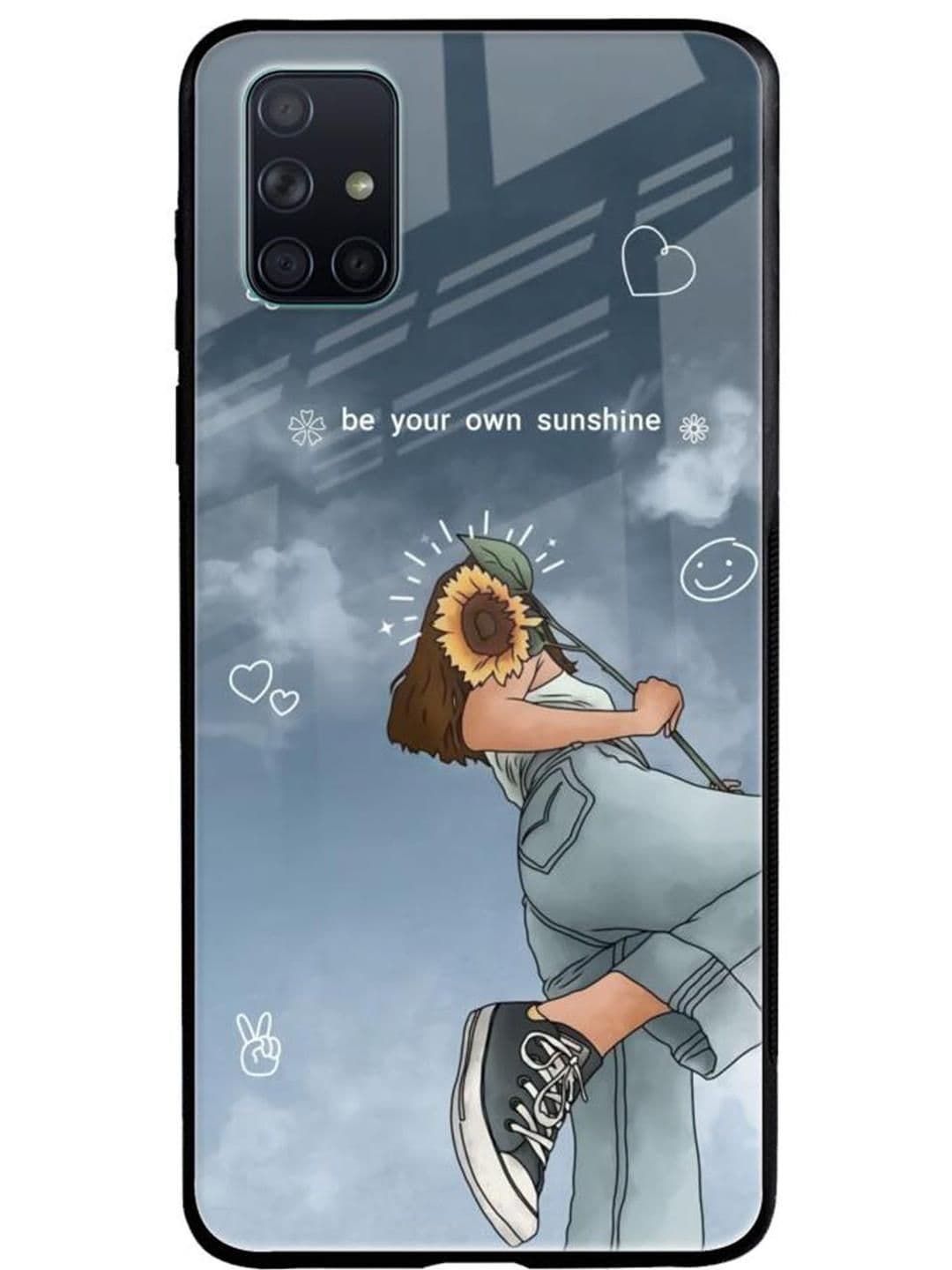 QRIOH Floral Printed Samsung Galaxy A51 Back Case Mobile Accessories - view 1