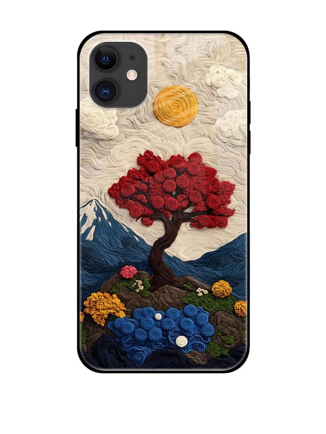 QRIOH Floral Printed iPhone 12 Mini Back Case Mobile Accessories - view 1