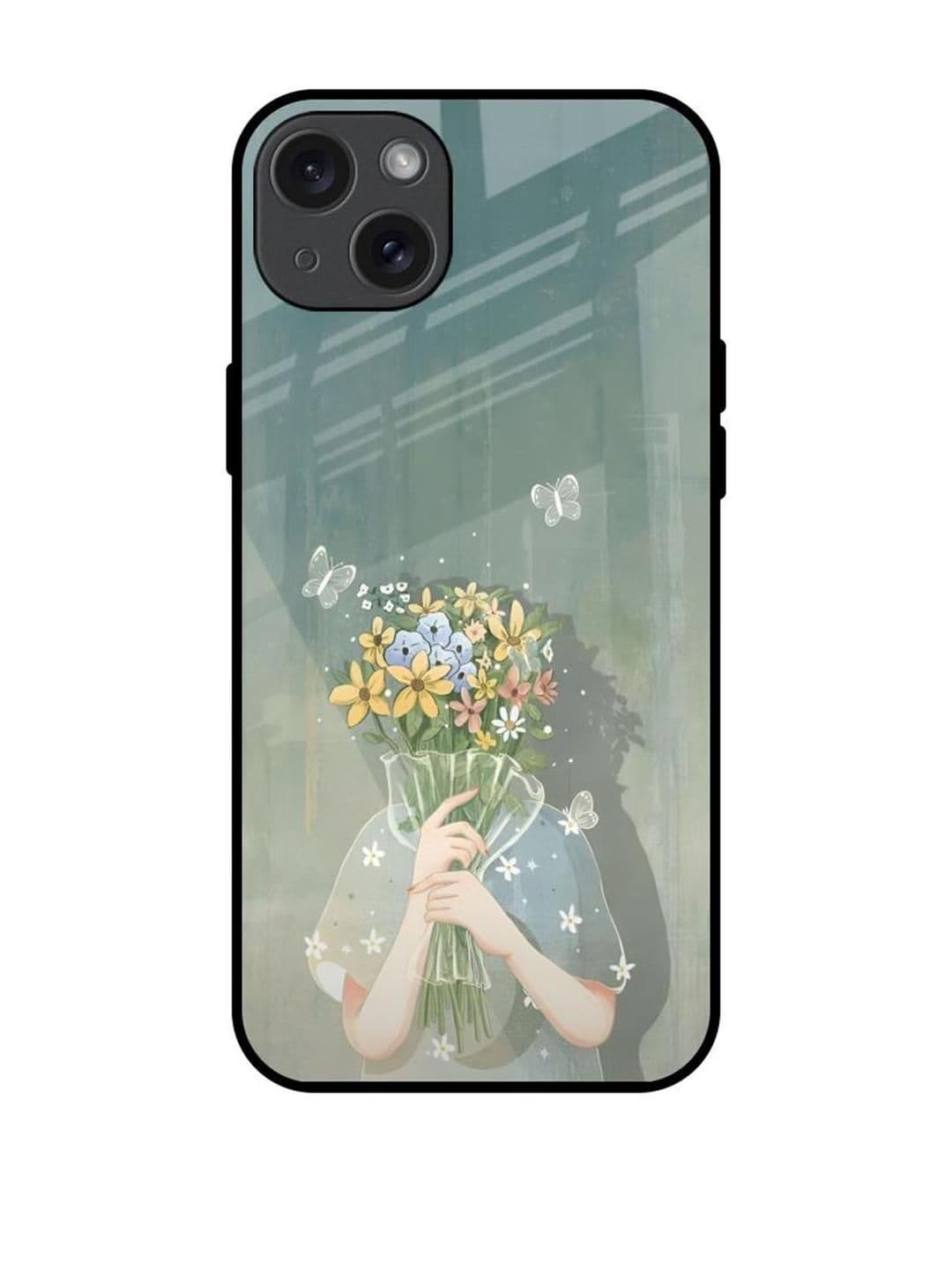 QRIOH Floral Printed iPhone 15 Plus Back Case Mobile Accessories - view 1