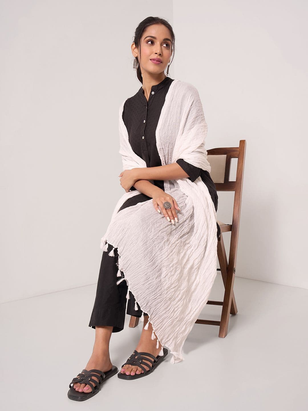 RANGMANCH BY PANTALOONS Cotton Dupatta - view 1