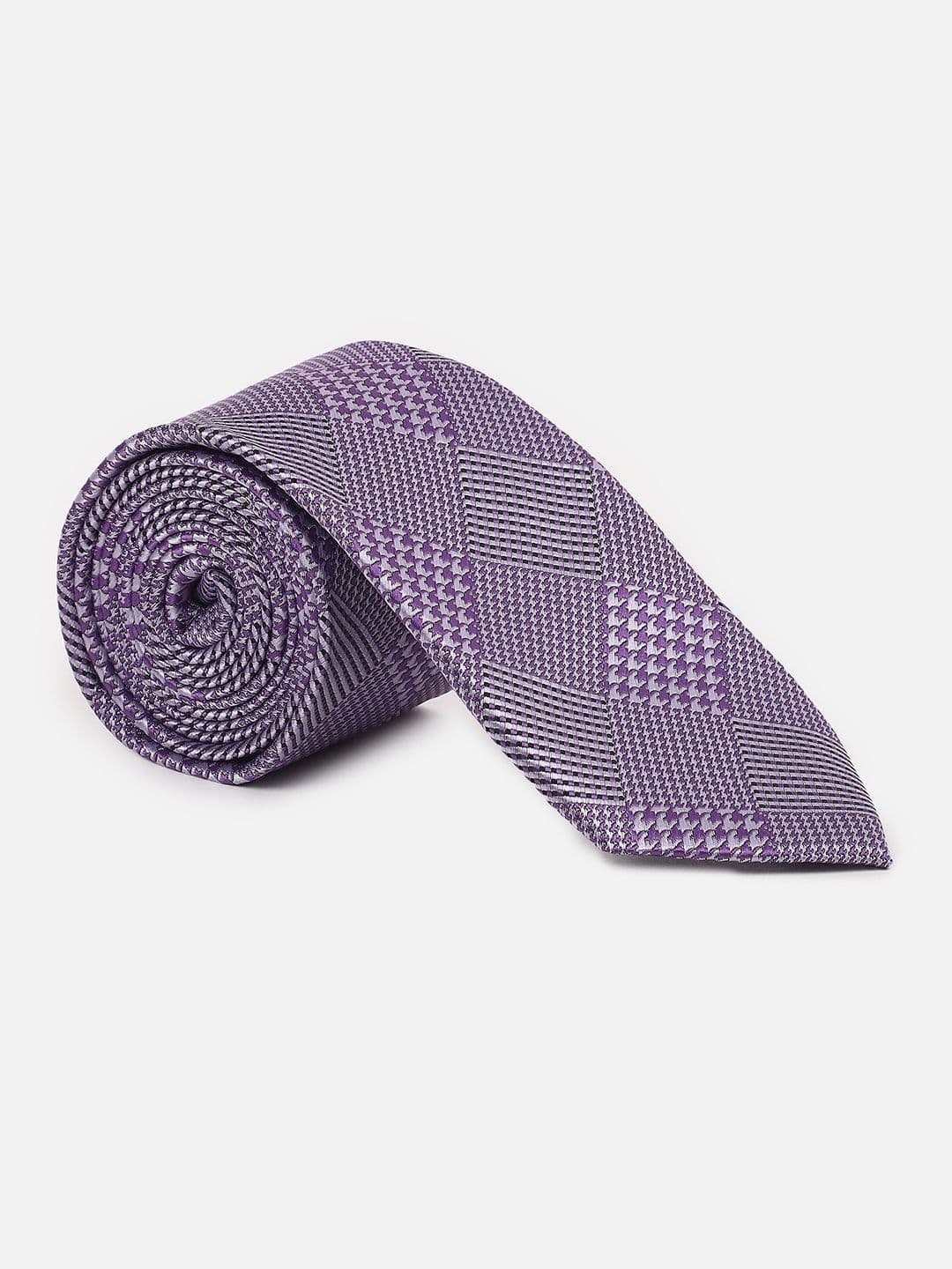 Louis Philippe Men Woven Design Broad Tie - view 1