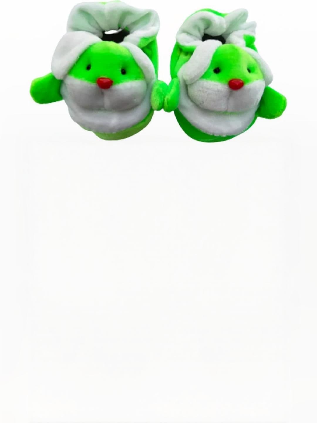 LMN CHILD CARE Kids Green Cotton Booties - view 1