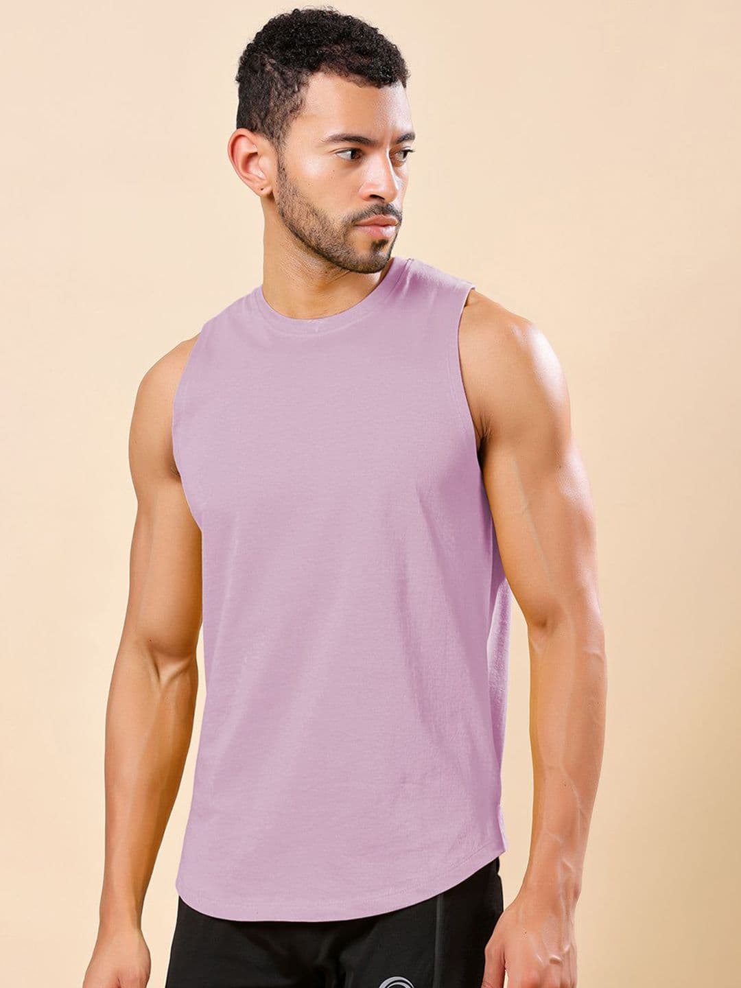 Friskers Round Neck Pure Cotton Gym Vest 170725AE-16 - view 1