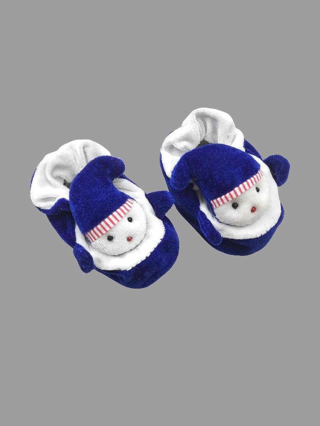 LMN CHILD CARE Kids Blue Cotton Booties - view 1
