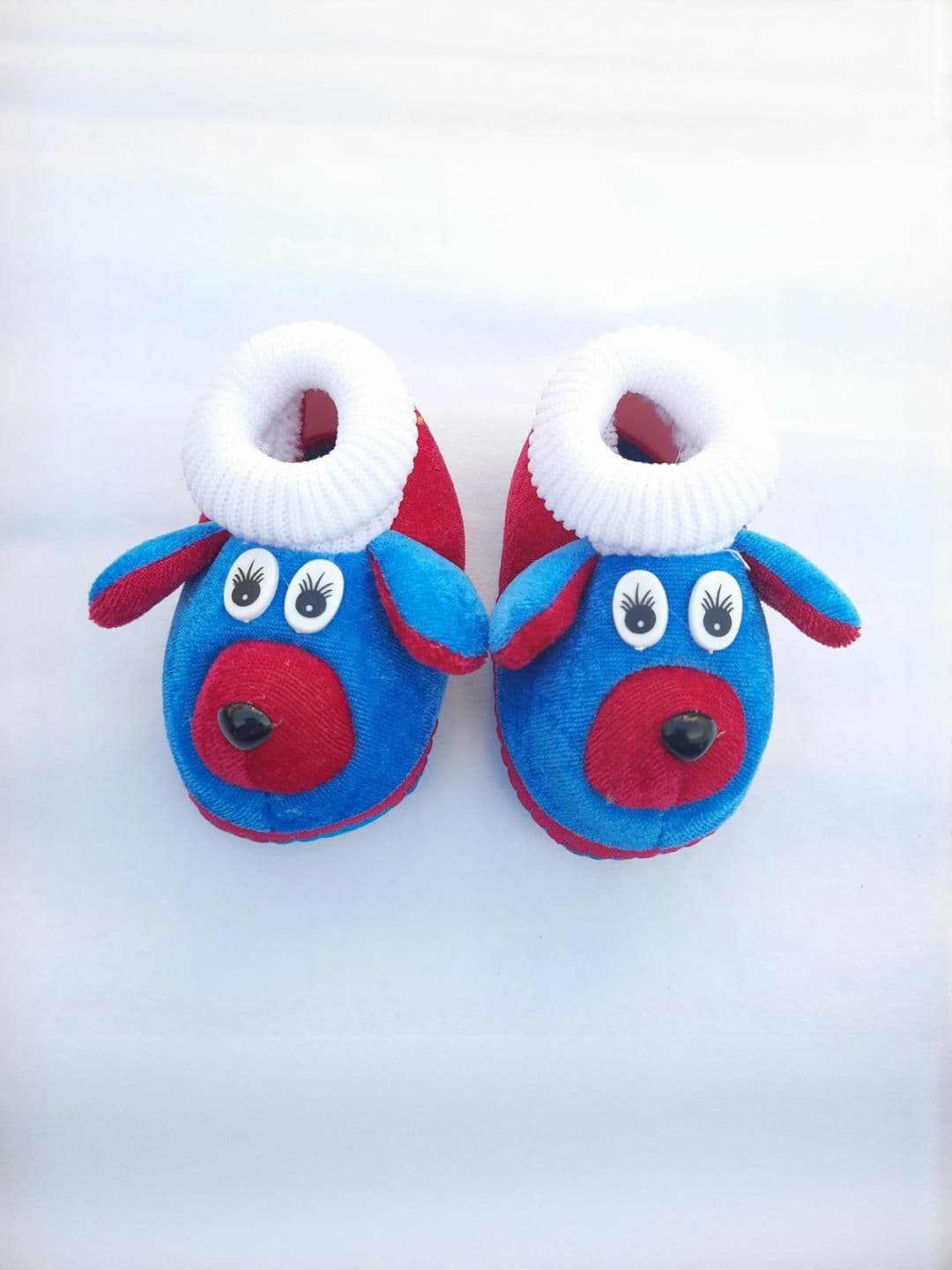 LMN CHILD CARE Kids Blue Cotton Booties - view 1