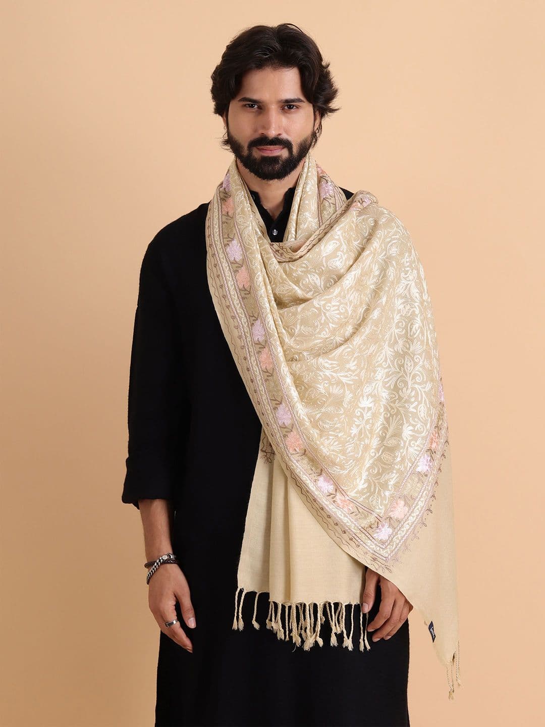 Tweedle Men Embroidered Stole - view 1