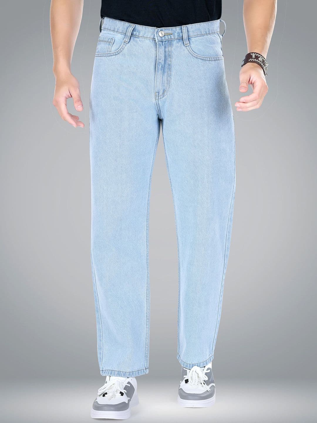me Queen Men Mom Fit Clean Look No Fade Cotton Jeans - view 1