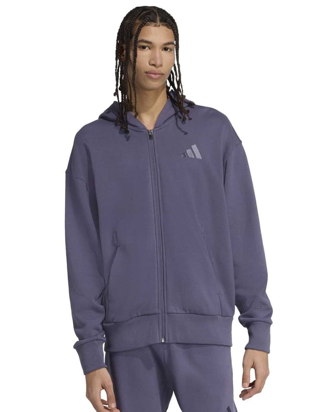 ADIDAS Cotton All SZN Full-Zip Cotton Hooded Sweatshirts - view 1