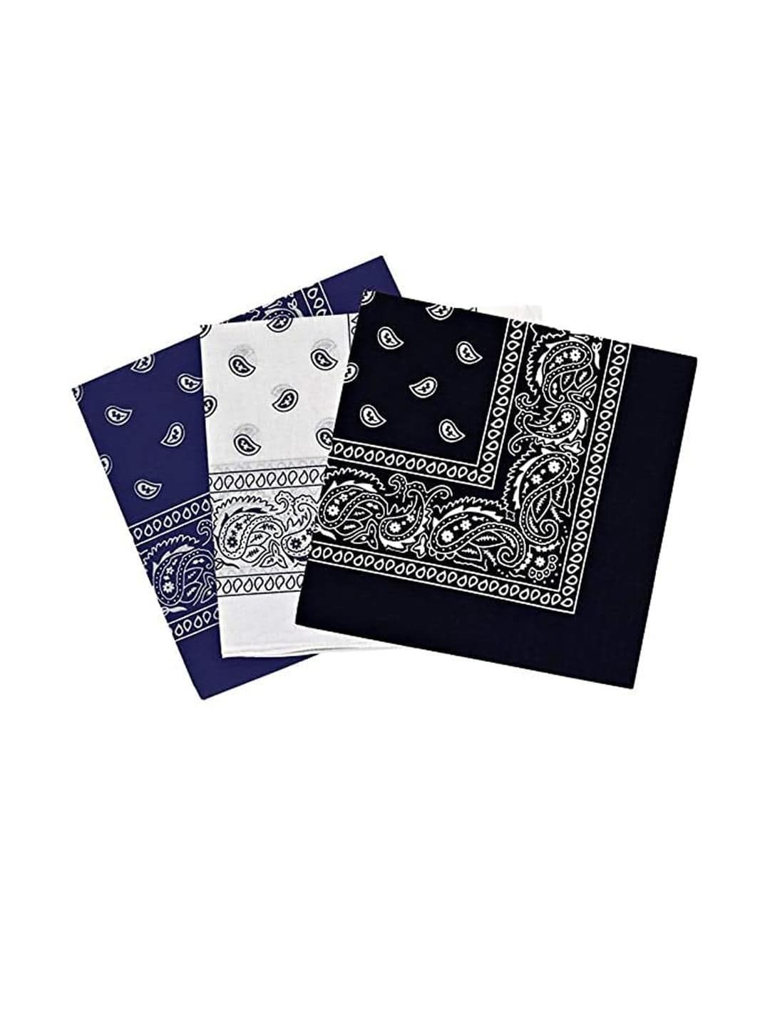 Aadikart Unisex 3 Pieces Printed Cotton Bandana Headbands - view 1