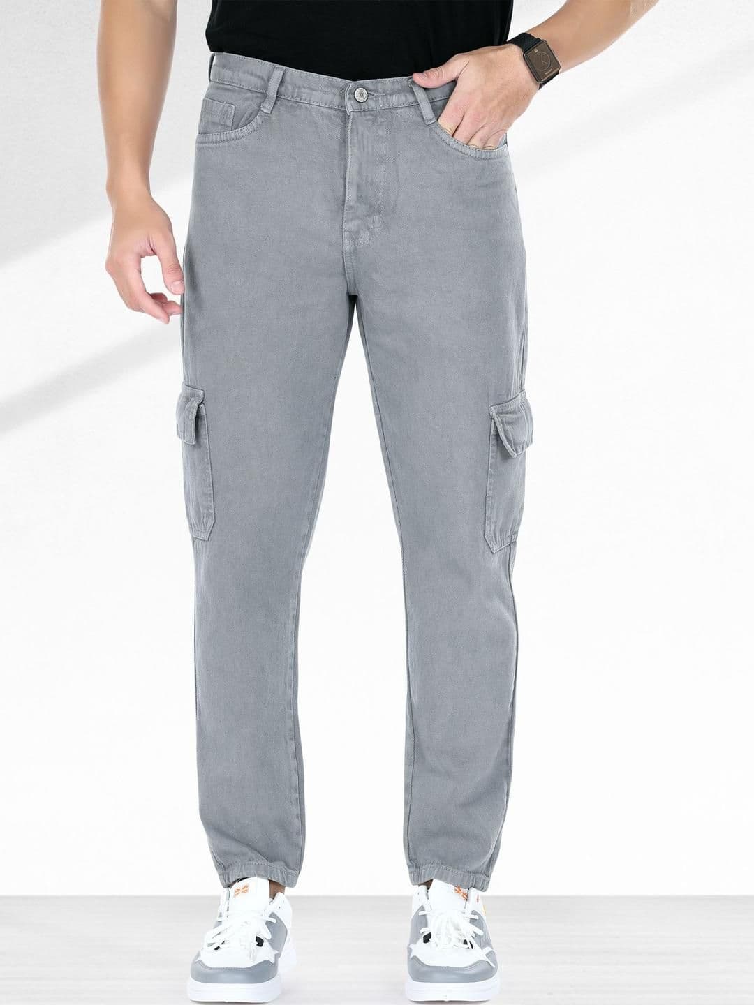 me Queen Men Straight Fit Mid-Rise Cargo Styles Jeans - view 1