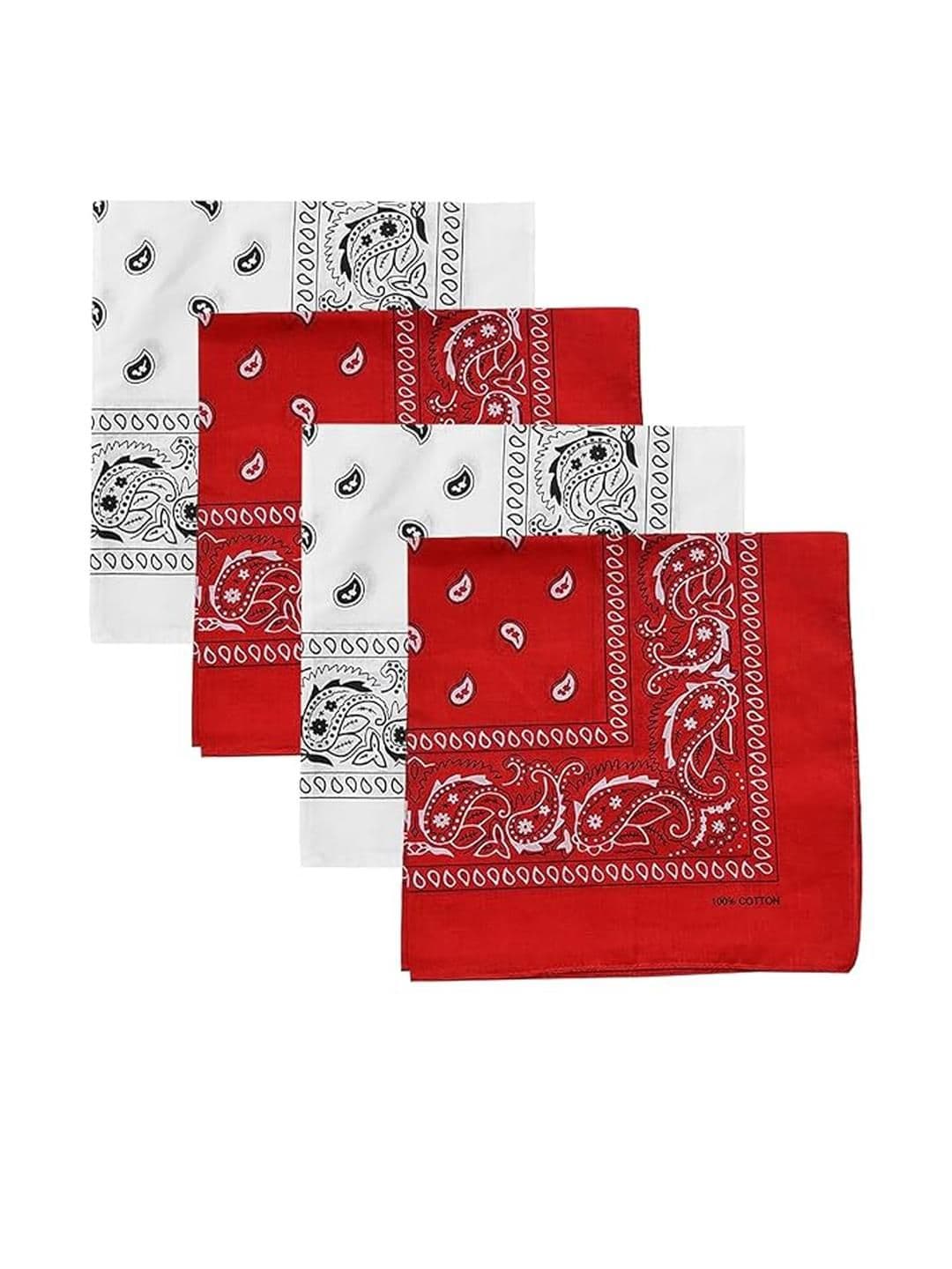 Aadikart Unisex Pack Of 4 Paisley Bandana Head Scarf - view 1
