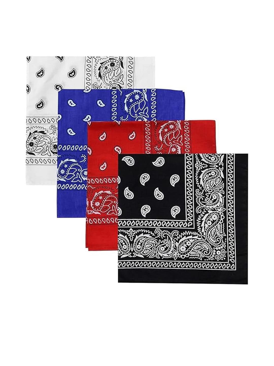 Aadikart Unisex Multicoloured Paisley Printed Cotton Bandana Headband - view 1