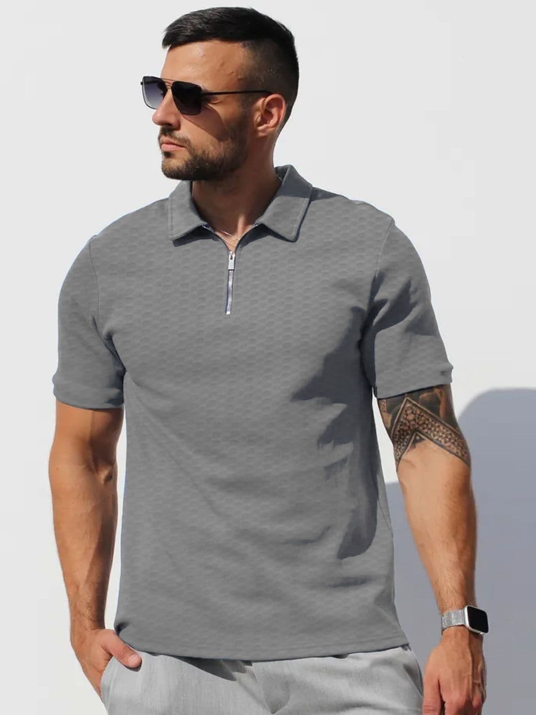 Leotude Men Polo Collar T-shirt - view 1
