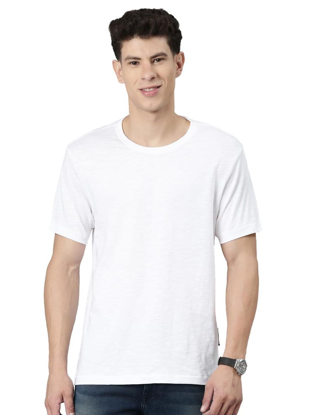 TVS Men Round Neck Cotton Regular Fit T-shirt - view 1