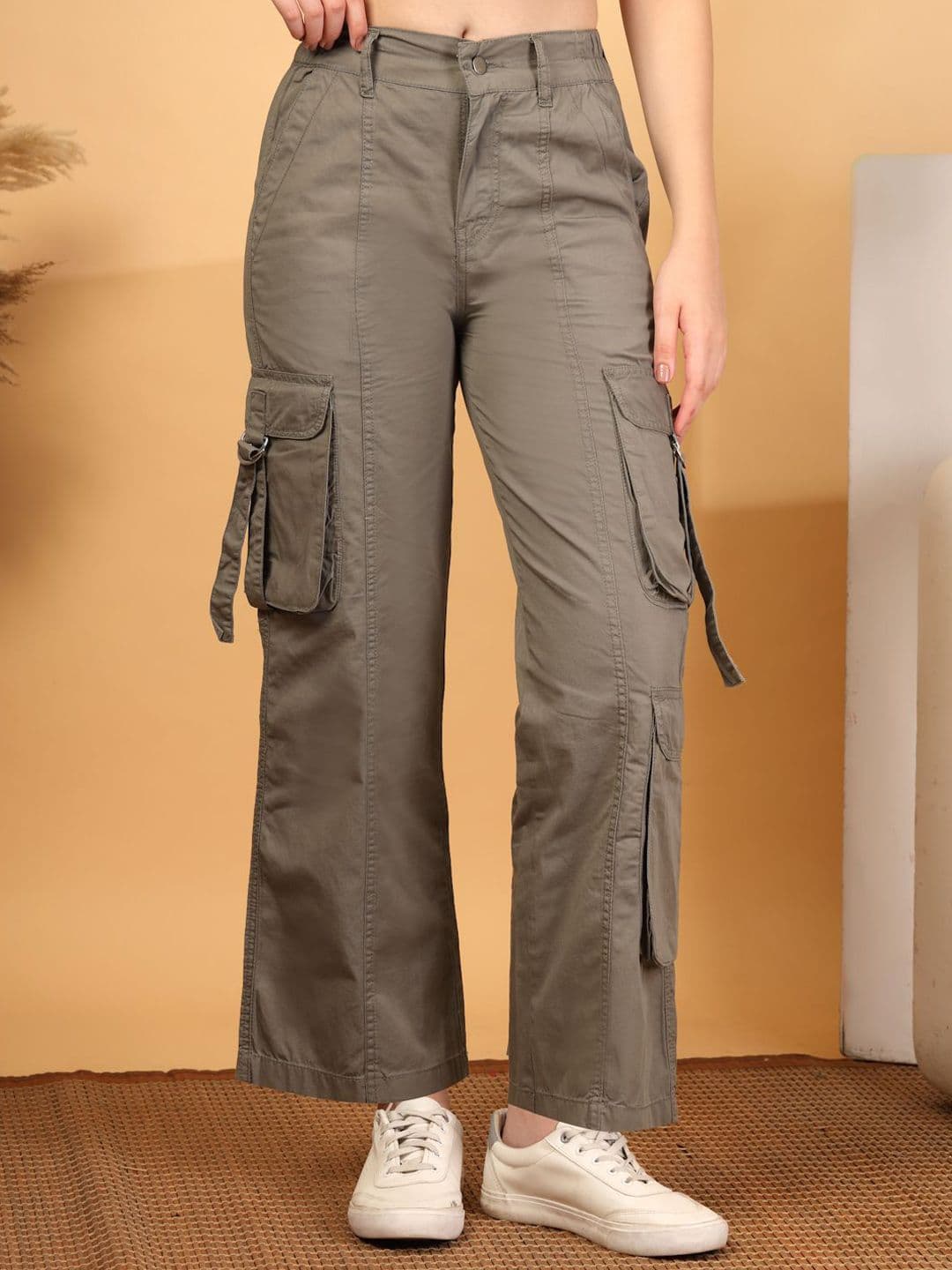 COSMIC Women Relaxed High-Rise Cargos - view 1