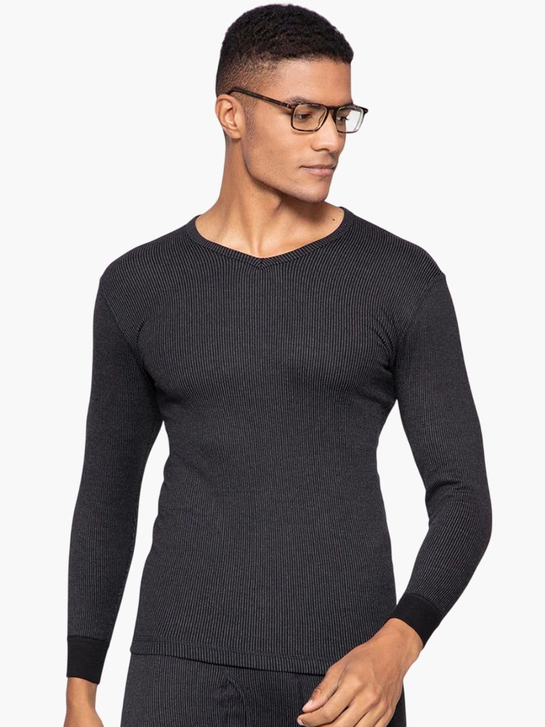 Sporto by Macho Pack Of 2 V Neck Full Sleeves Thermal Tops - view 1
