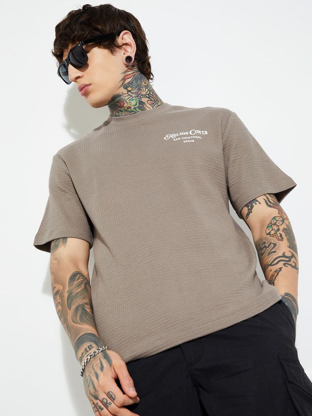 max Typography Printed Pure Cotton T-shirt - view 1
