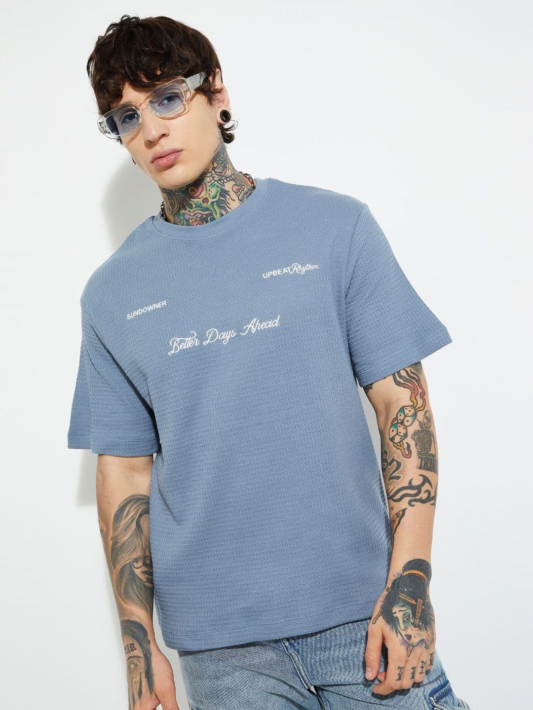 max Men Typography Printed Round Neck Pure Cotton T-shirt - view 1