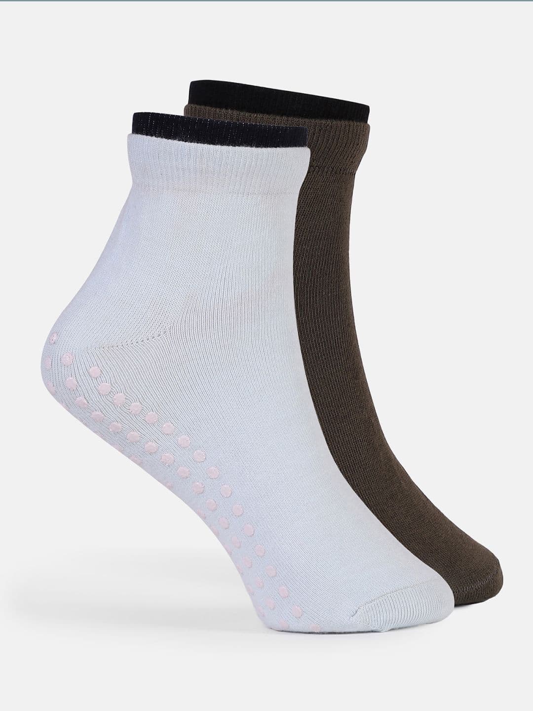 CULT Women Pack Of 2 Solid Anti-skid Yoga Socks - view 1