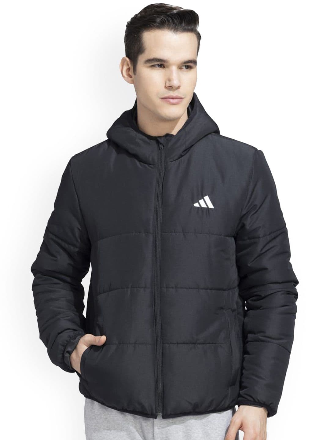 ADIDAS Men Basic Hooded Puffer Jacket - view 1