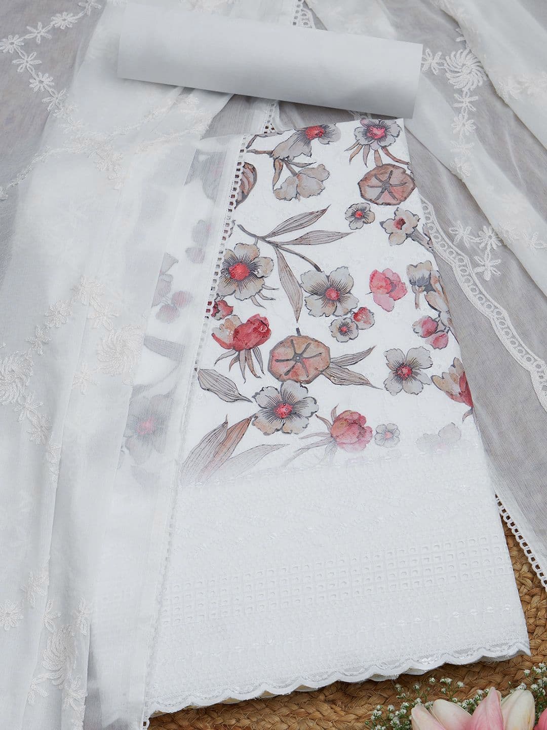 Soch Printed Unstitched Dress Material - view 1