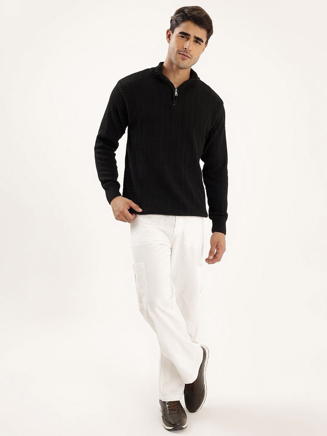 Kveto style redefined Men Pullover with Zip Detail - view 1
