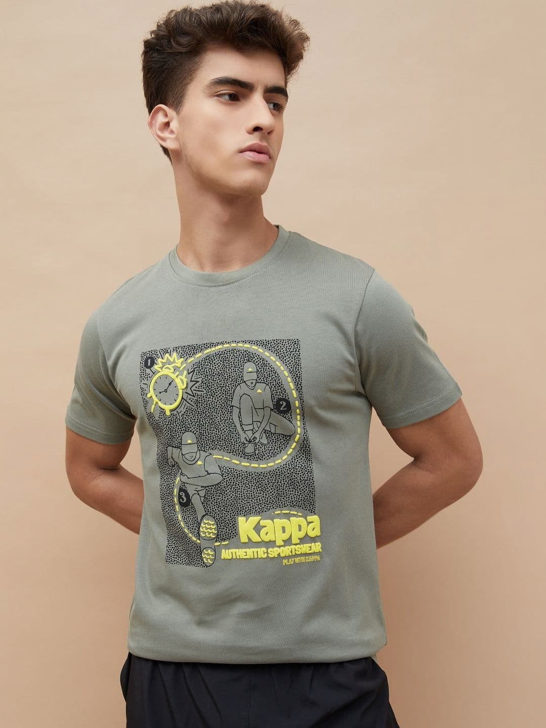 Kappa Men Graphic Printed Round Neck Cotton T-shirt - view 1