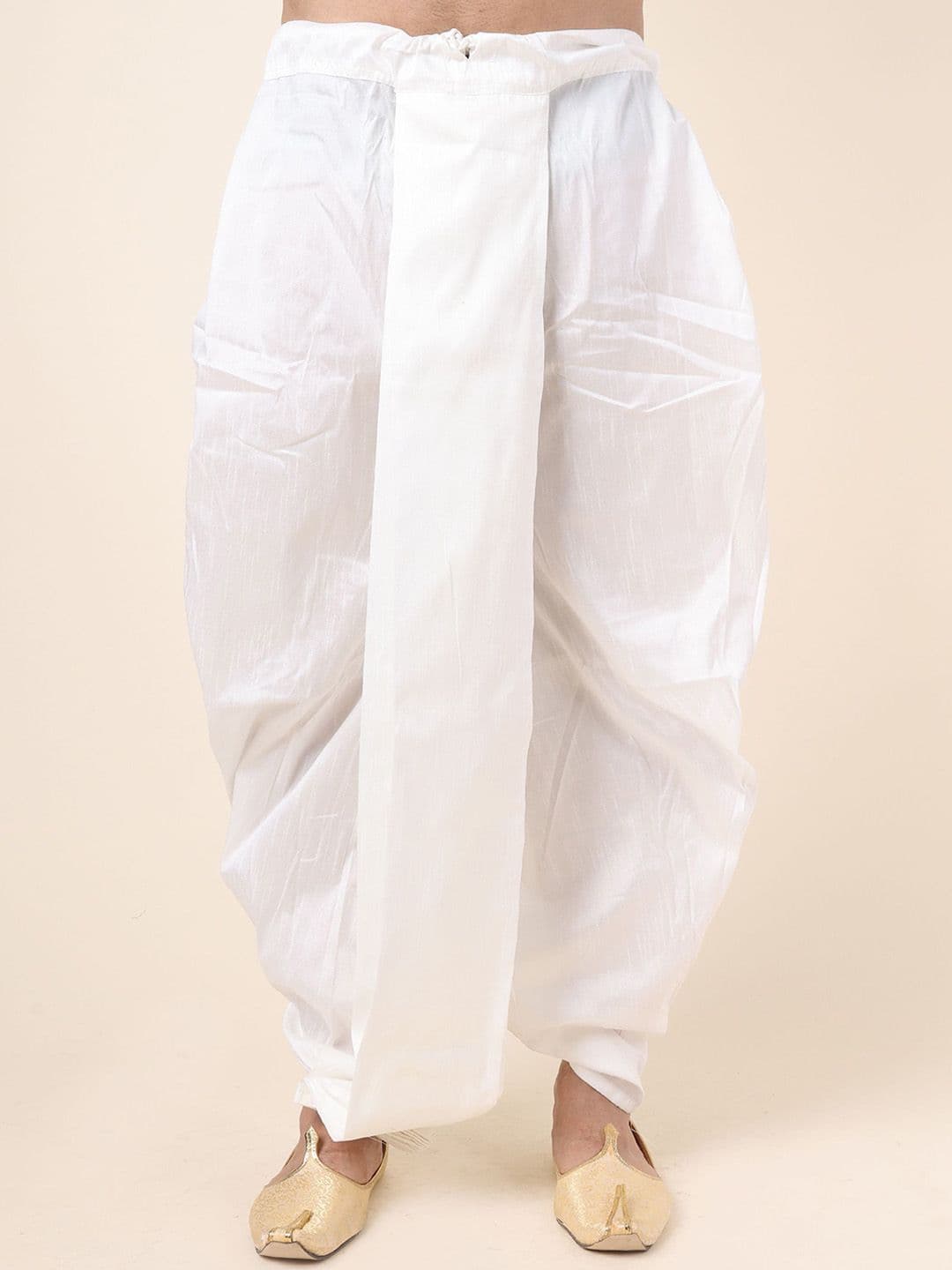 W & G Men Solid Silk Dhoti Pants Dhotis - view 1