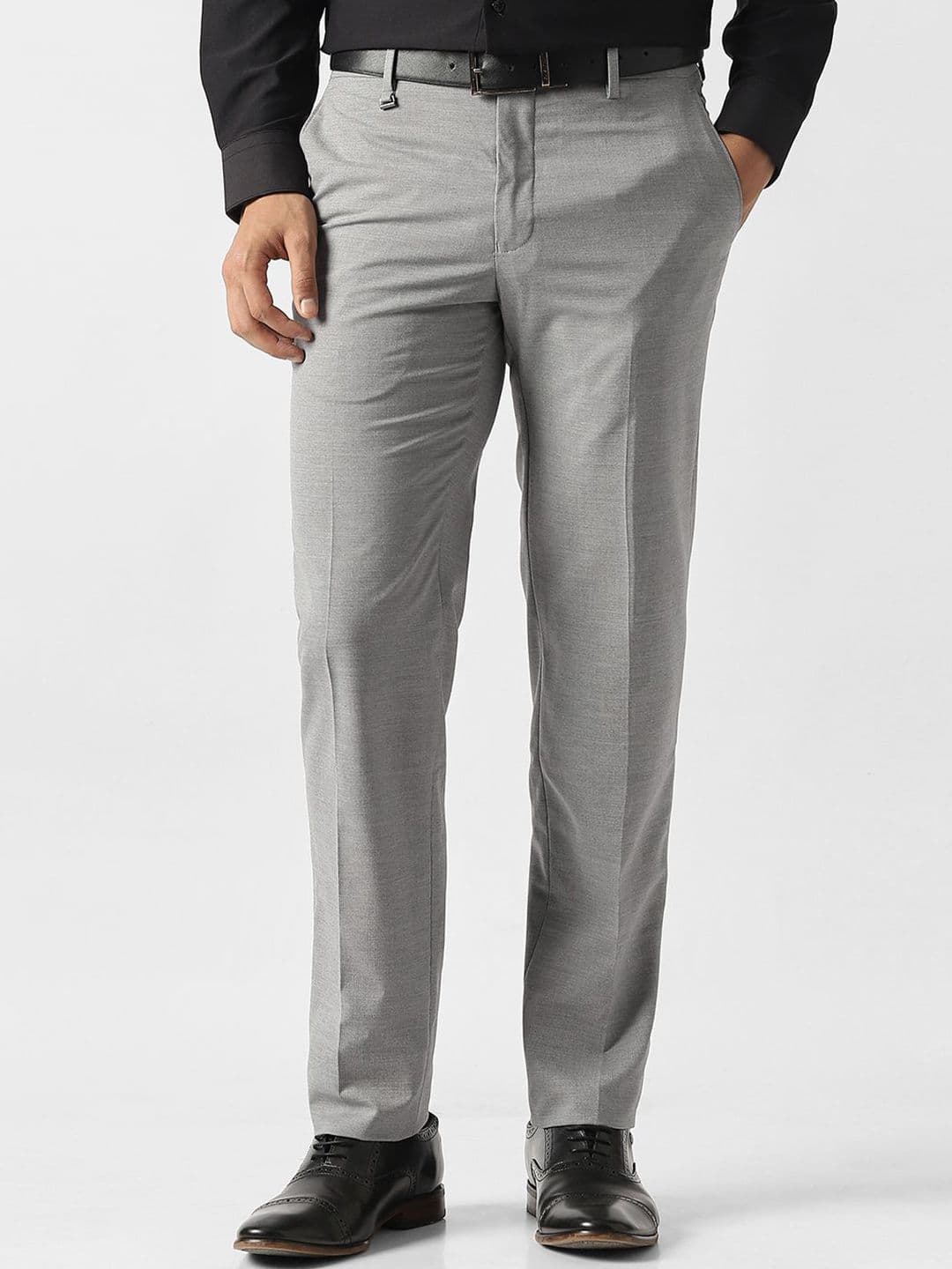Van Heusen Men Mid-Rise Slim Fit Formal Trousers - view 1