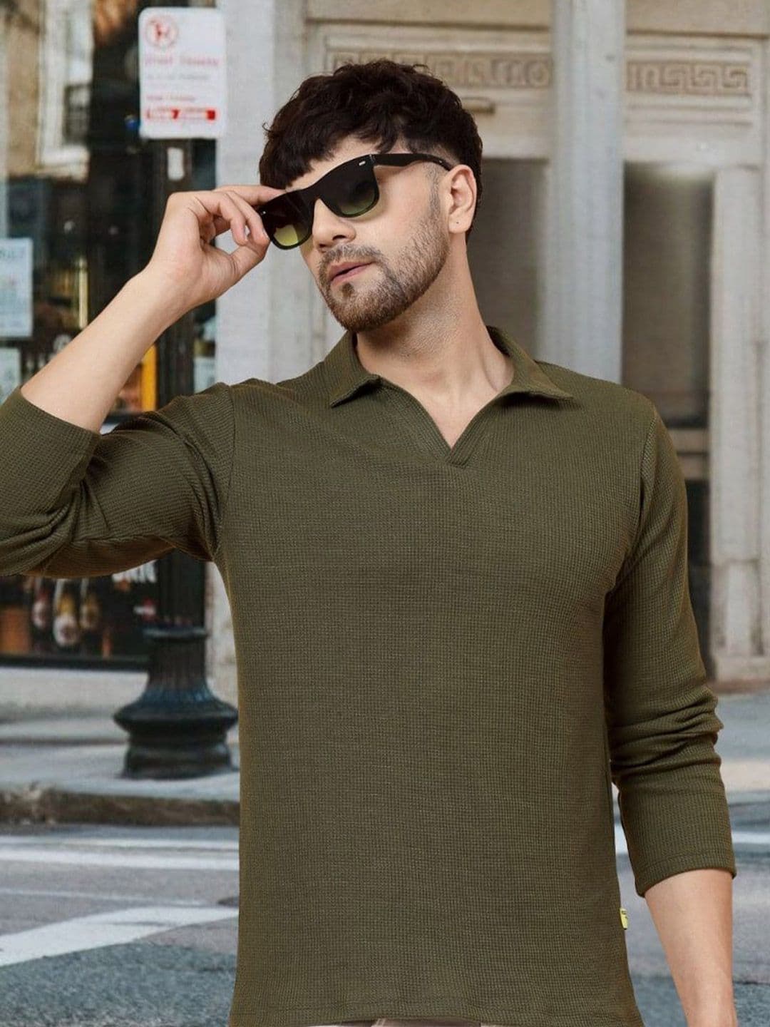 Rigo Polo Collar Pure Cotton T-shirt - view 1