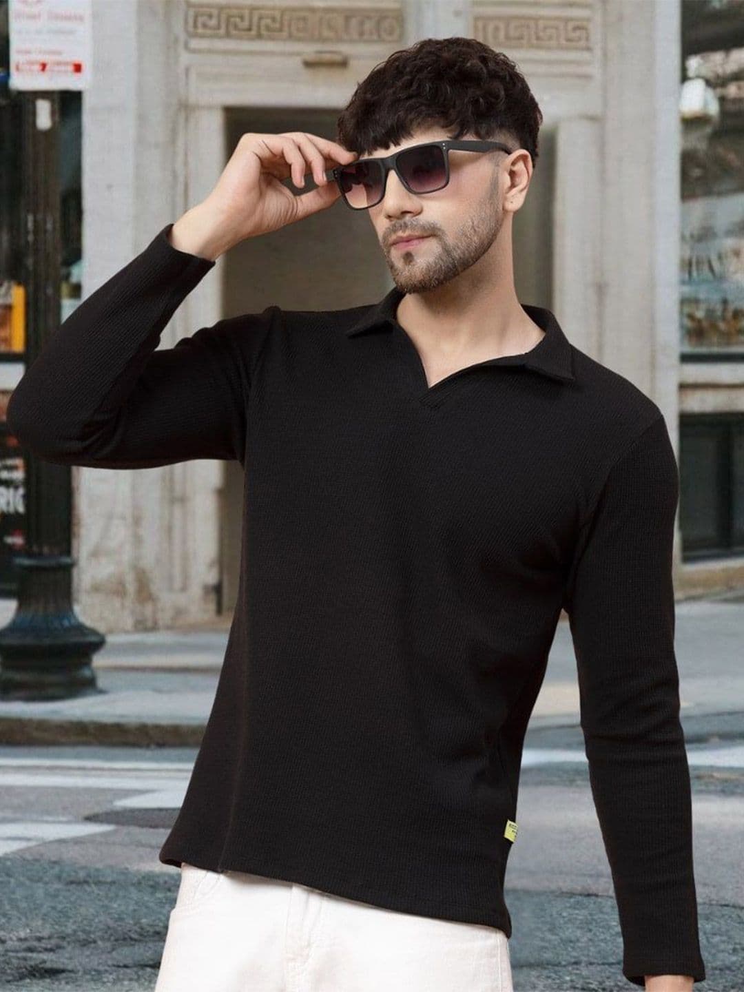 Rigo Polo Collar Pure Cotton T-shirt - view 1