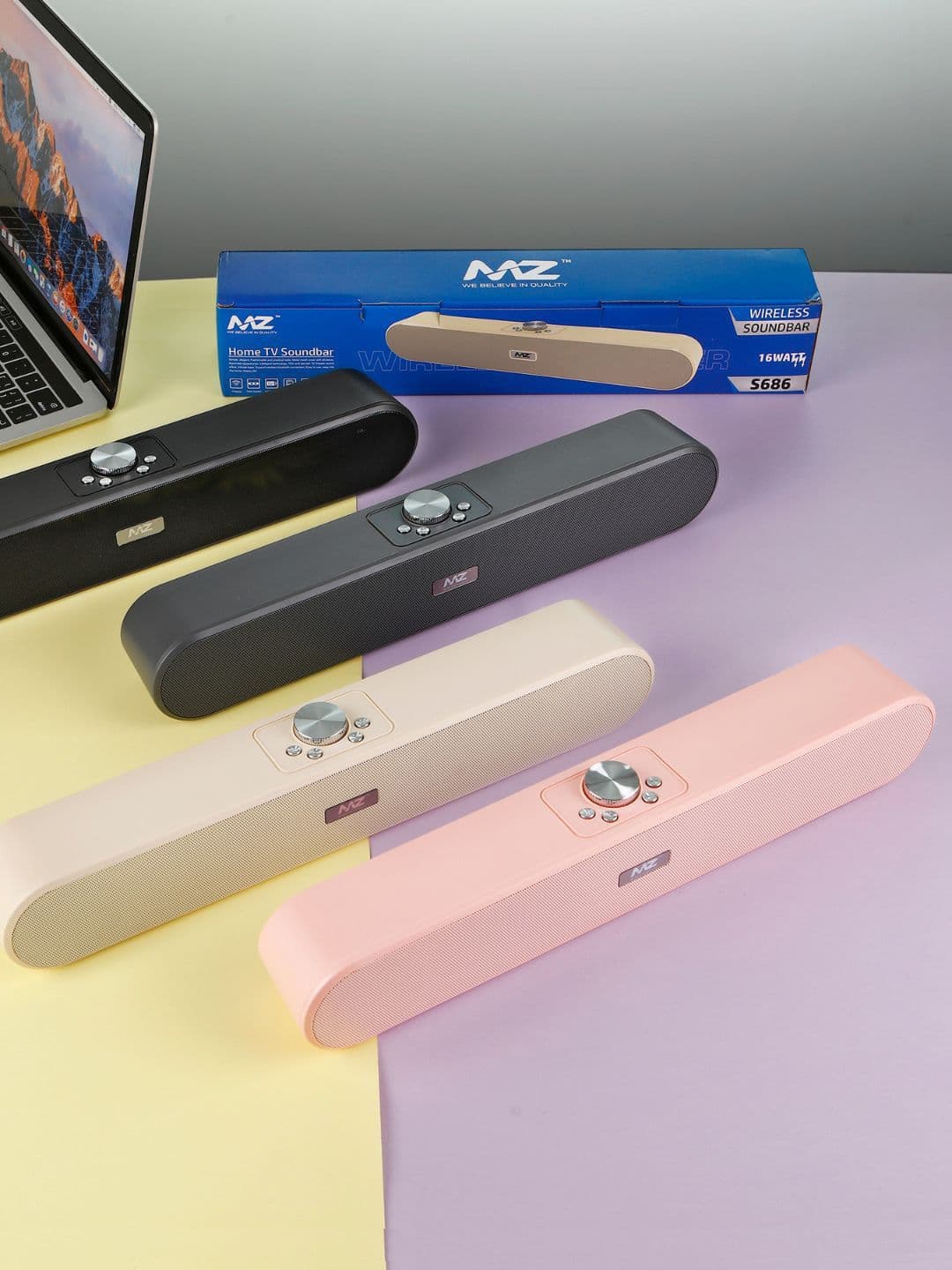 MZ S686 Dynamic Thunder Sound & High Bass 16W Power & 1800mAh Battery
Speaker - view 1