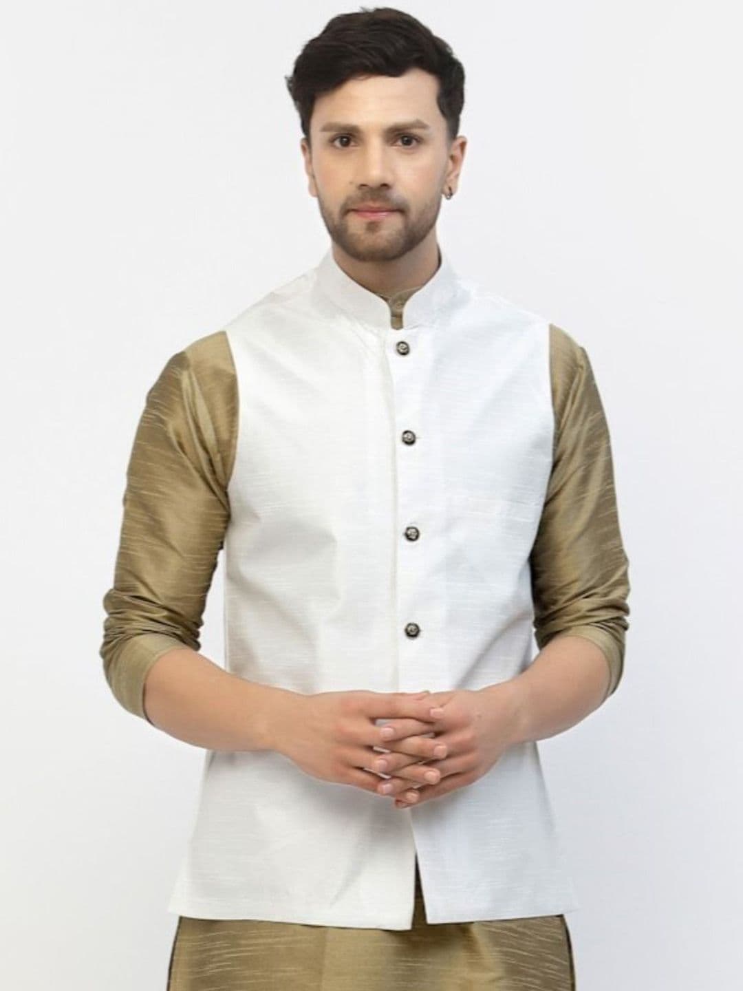 TS LIFESTYLE Woven Nehru Jacket - view 1