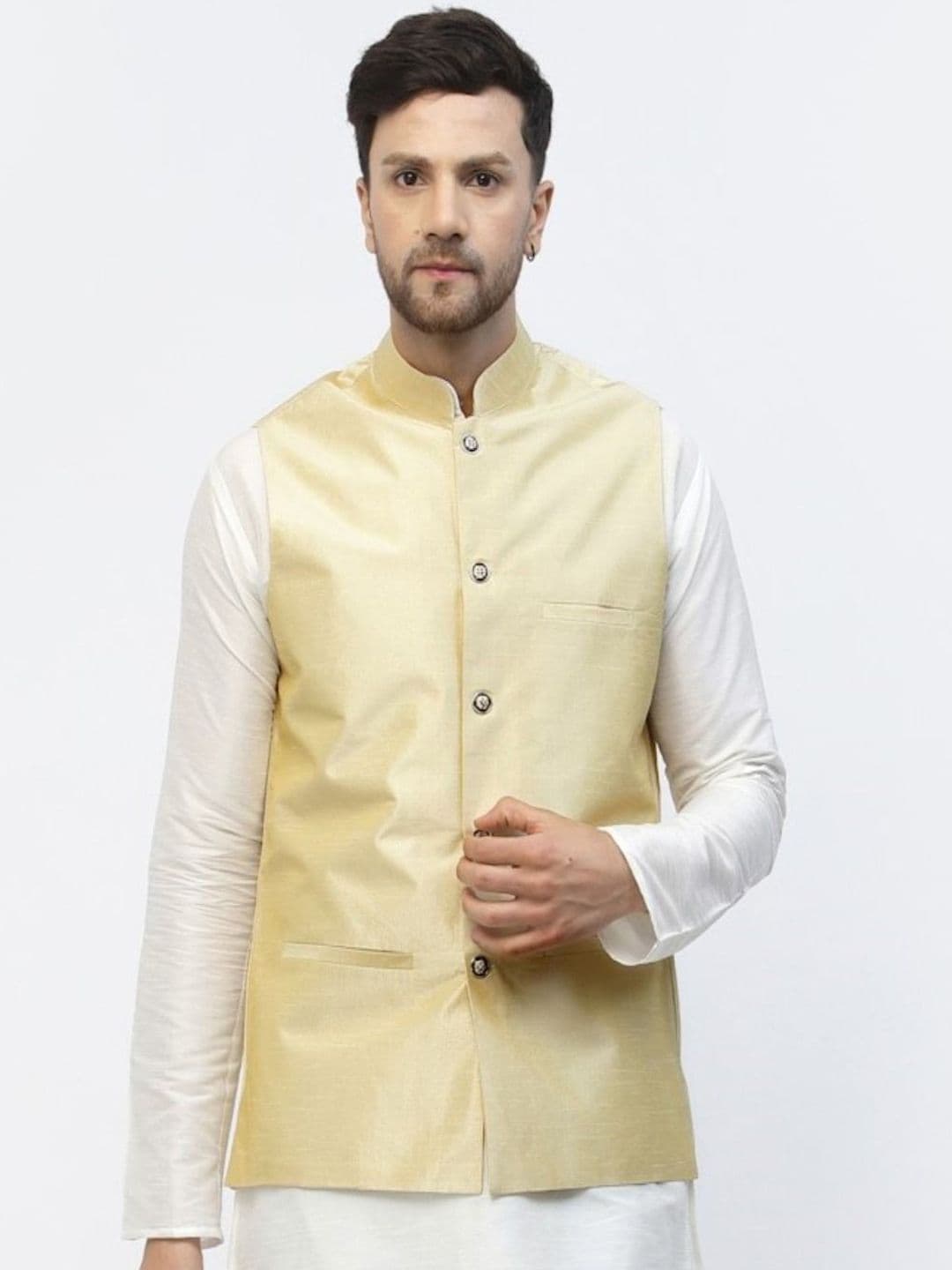 TS LIFESTYLE Woven Nehru Jacket - view 1