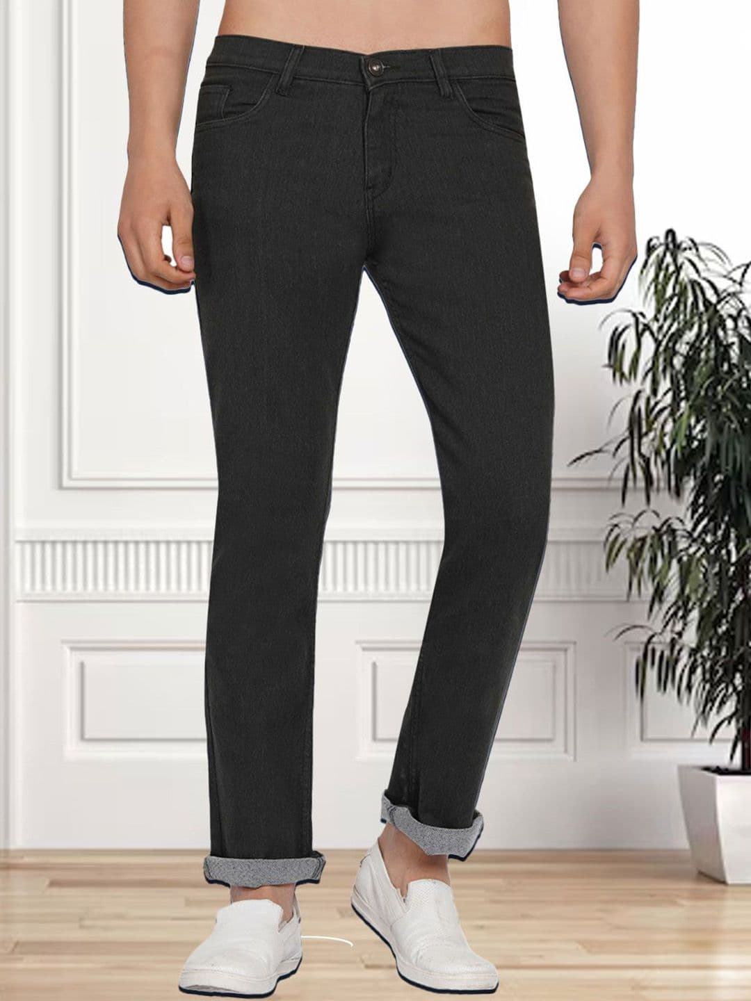 Dais Men Slim Fit Mid-Rise Stretchable Jeans - view 1