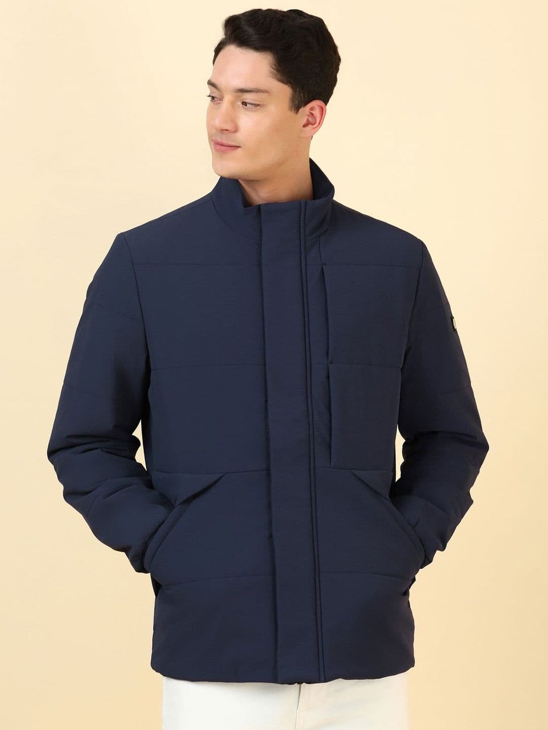 Allen Solly Mock Collar Open Front Jacket - view 1