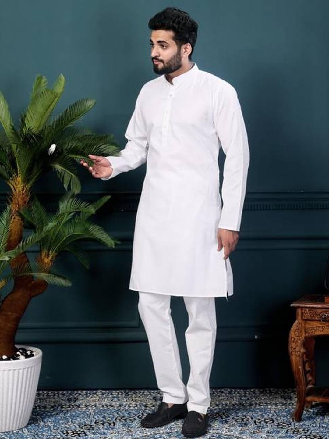 ORIFAB Men White Kurtas - view 1