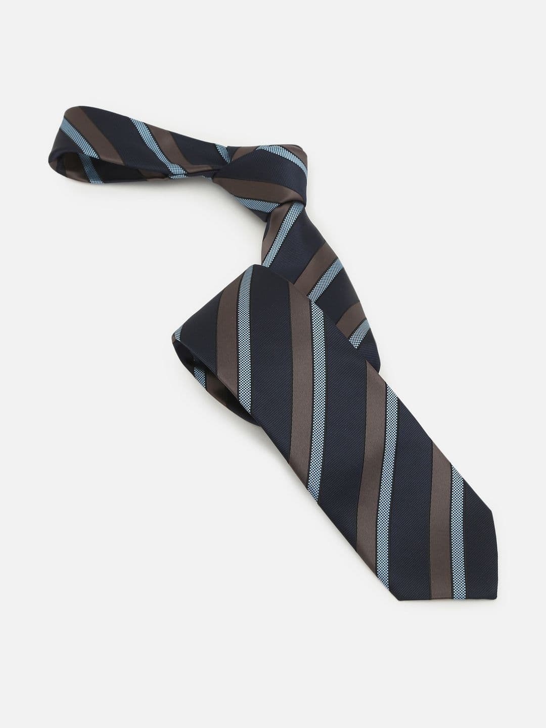 Louis Philippe Men Striped Skinny Tie - view 1