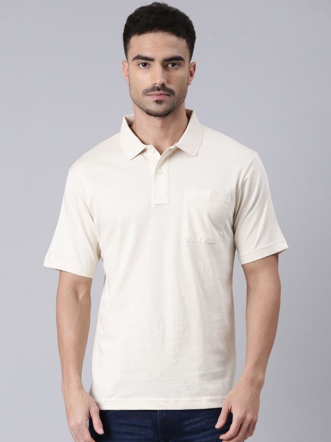 Classic Polo Men Polo Collar Pockets T-shirt - view 1