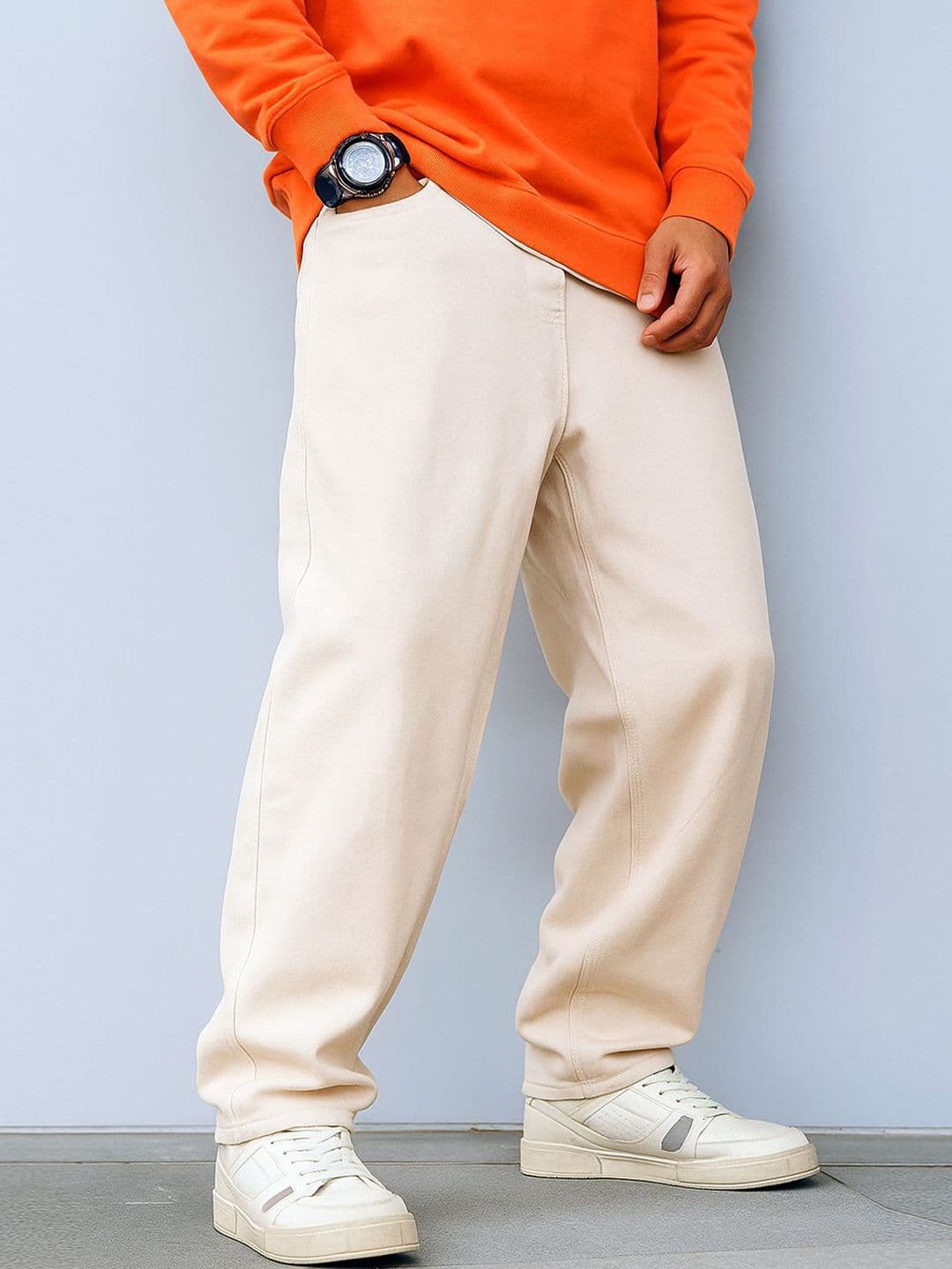 MASTERLY WEFT Men Jean Straight Fit Mid-Rise Stretchable Jeans - view 1