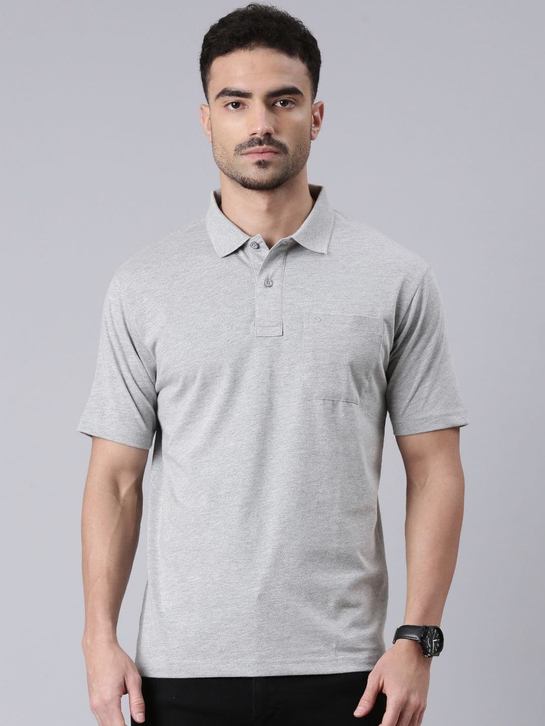 Classic Polo Men Polo Collar Pockets T-shirt - view 1