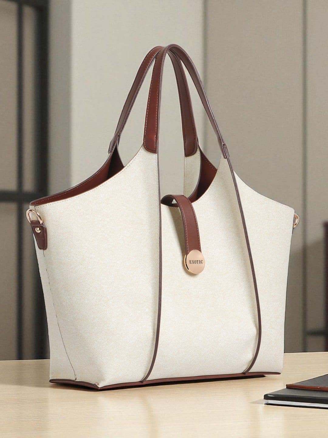 Exotic Textured Oversized Swagger Shoulder Bag - view 1