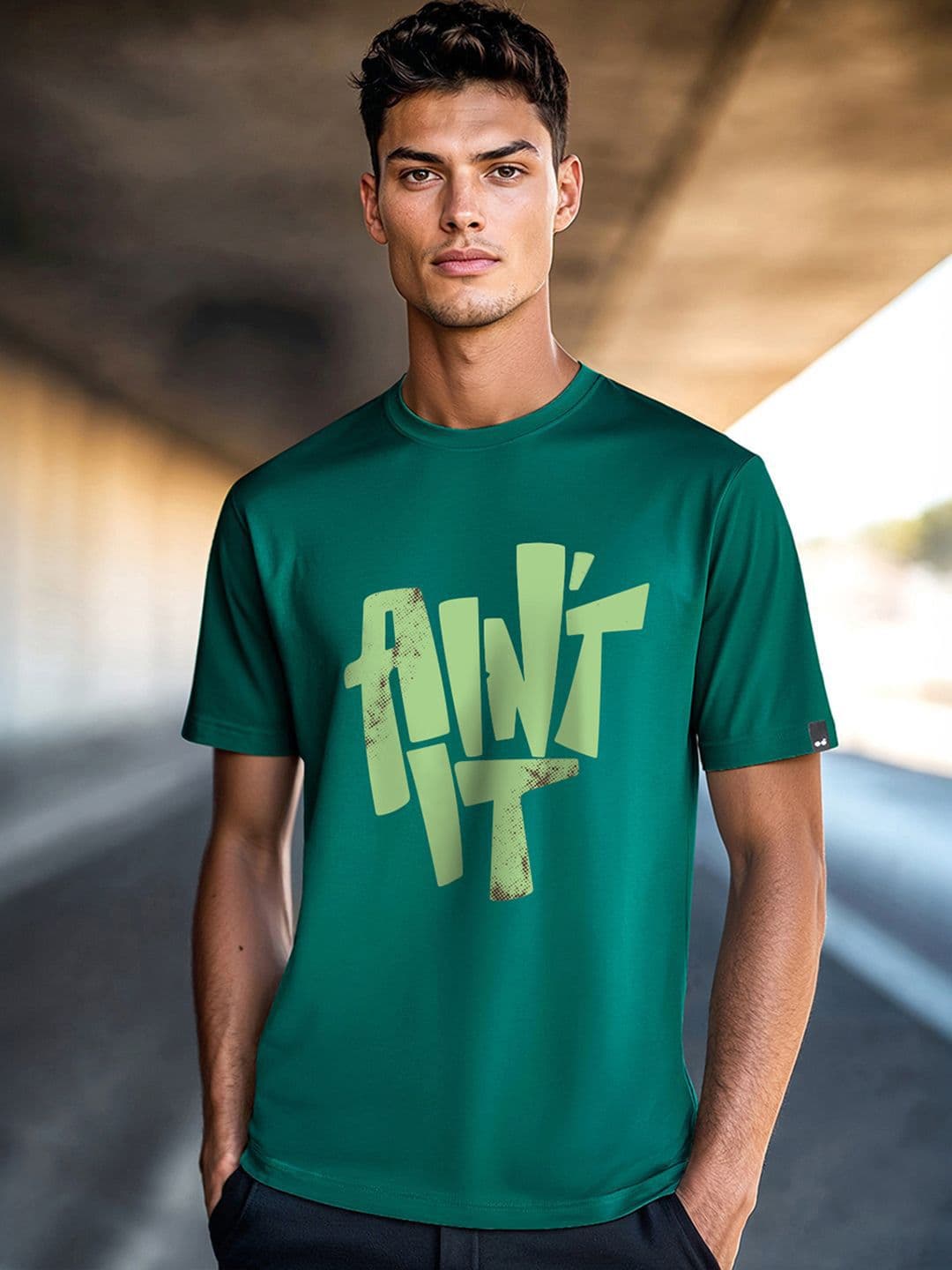 Bewakoof Typography Printed Pure Cotton T-shirt - view 1