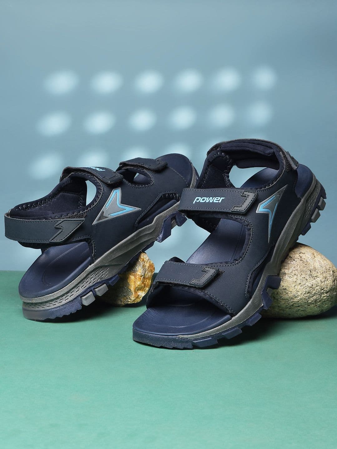 Power Men Durable Lightweight & Comfortable Outdoor Sports Sandals With Velcro - view 1