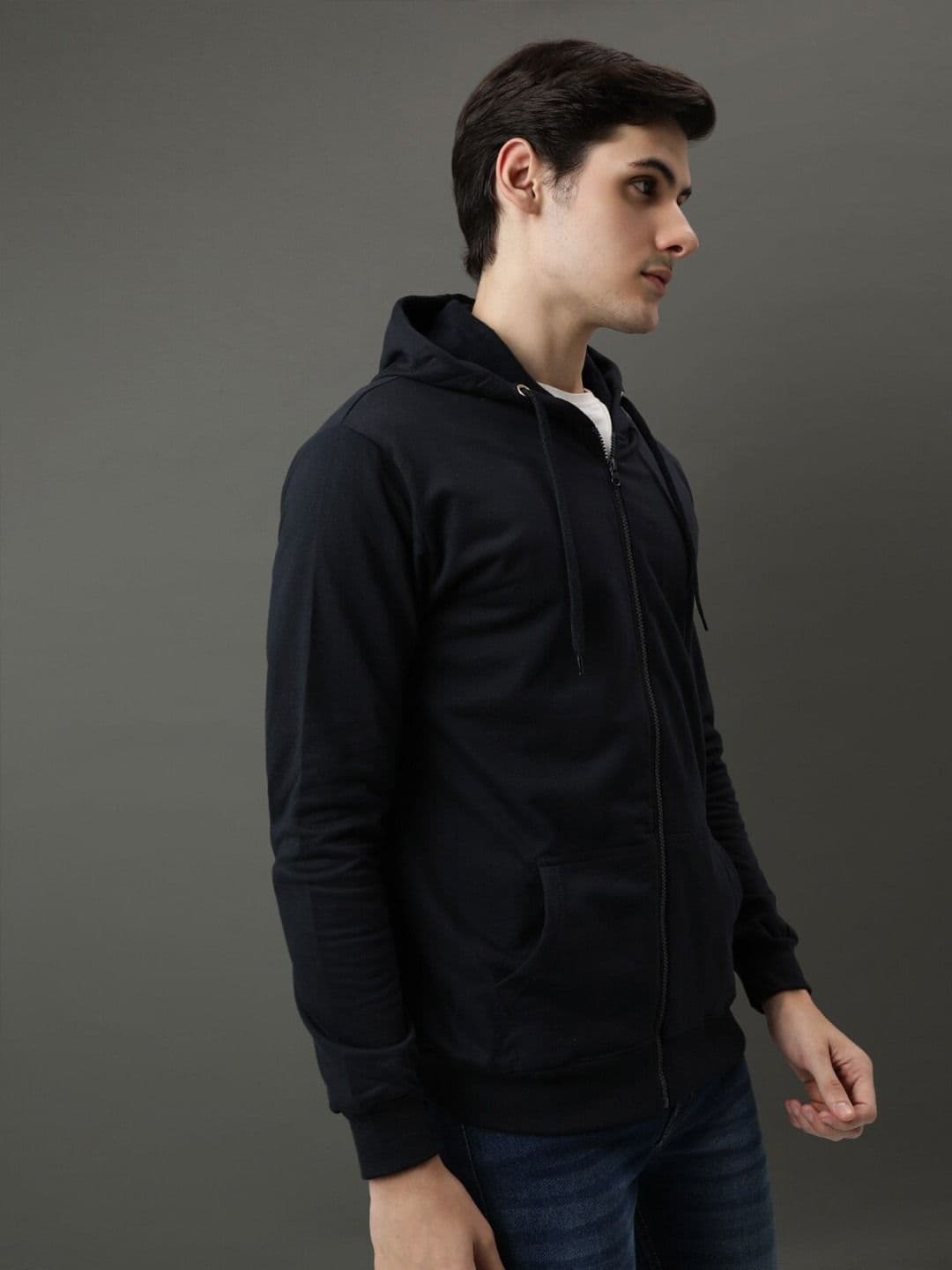 The Roadster Lifestyle Co Men Full Sleeve Casual Zipper Hoodie - view 1