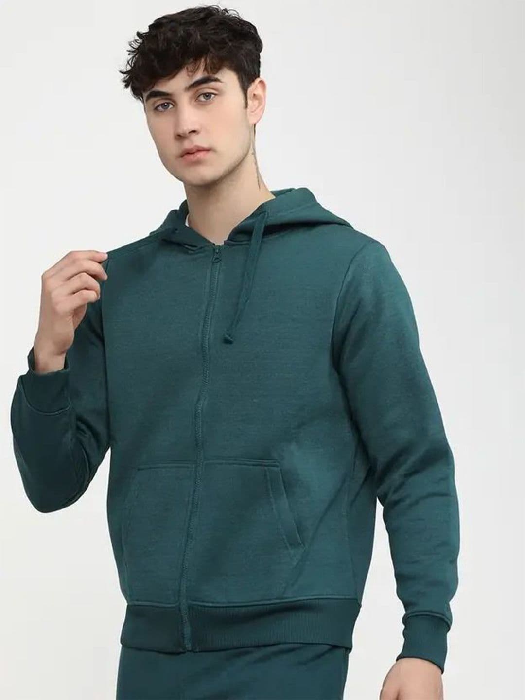The Roadster Lifestyle Co. Men Full Sleeves Zipper Hoodie Sweatshirts - view 1