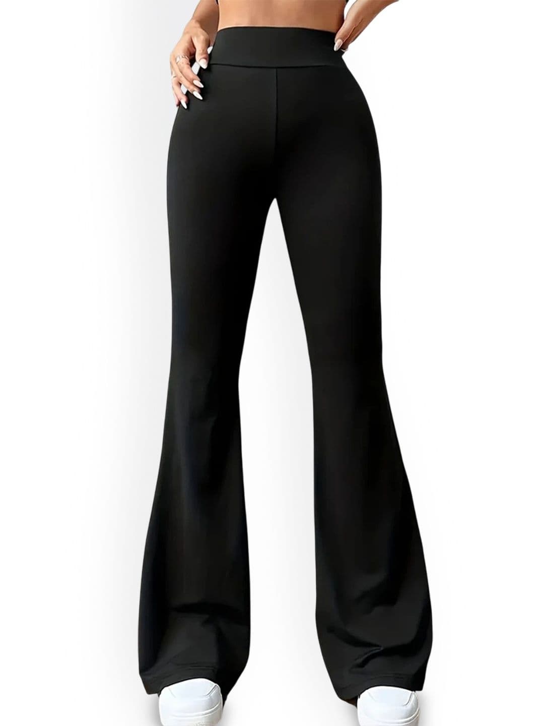 THIRD QUADRANT Women Mid Rise Flared Bootcut Trousers - view 1