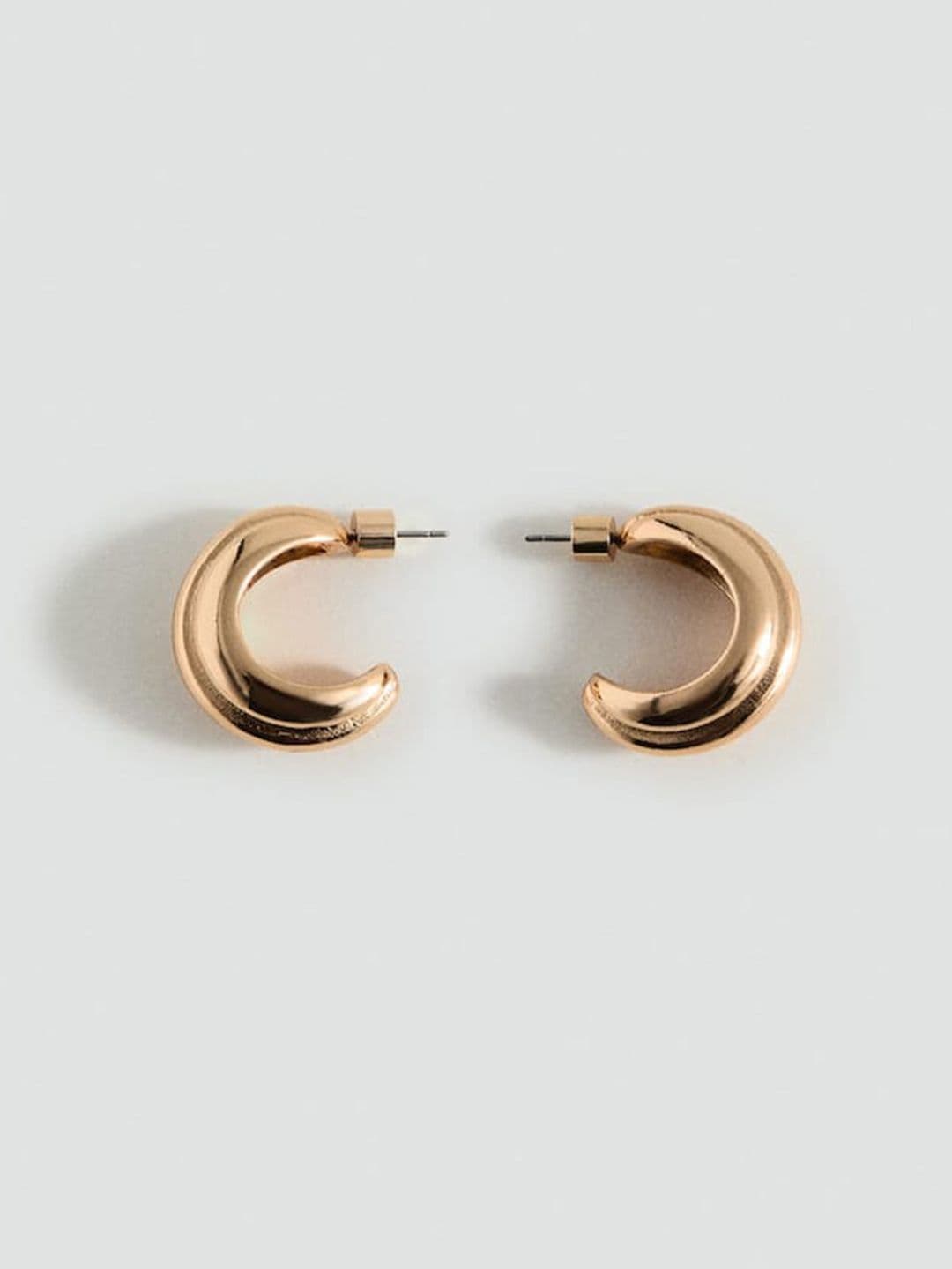 MANGO Contemporary Half Hoop Earrings - view 1