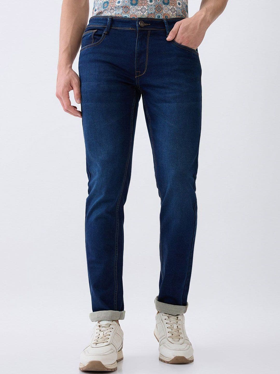 Parx Men Tapered Fit Low-Rise Light Fade Jeans - view 1