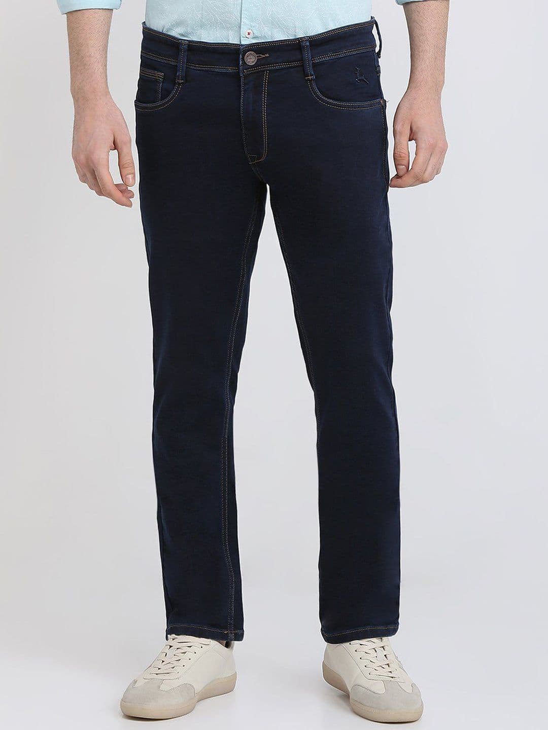 Parx Men Tapered Fit Low-Rise Cotton Jeans - view 1